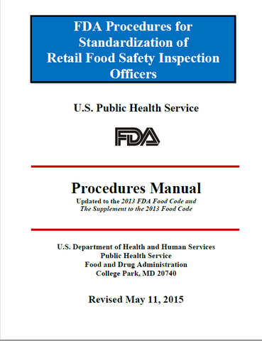 FDA Standardization Procedures Manual * PDF Download*