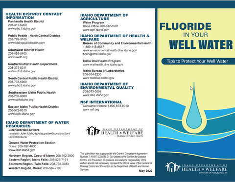 Fluoride In Your Well Water - Print Version