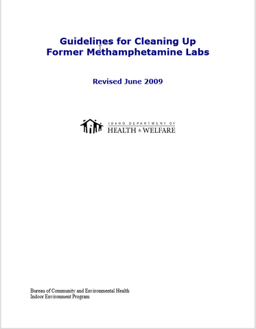 Guidance Document for Cleaning Up Former Methamphetamine Labs *PDF Download*
