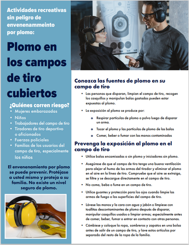 Lead at Indoor Ranges Factsheet (Spanish) *PDF Download*