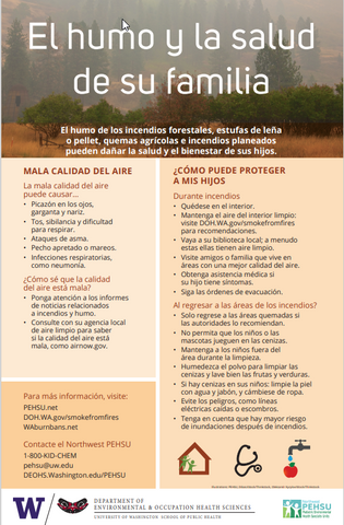 Smoke and health of your family Factsheet (Spanish) *PDF Download*