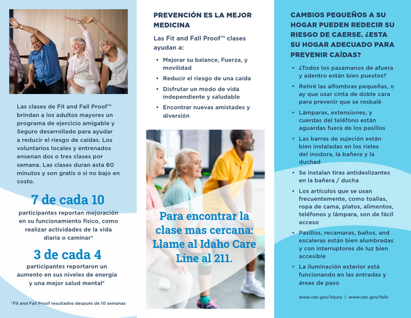 Fit and Fall Proof™ Brochure (Participant) SPANISH for Download Only