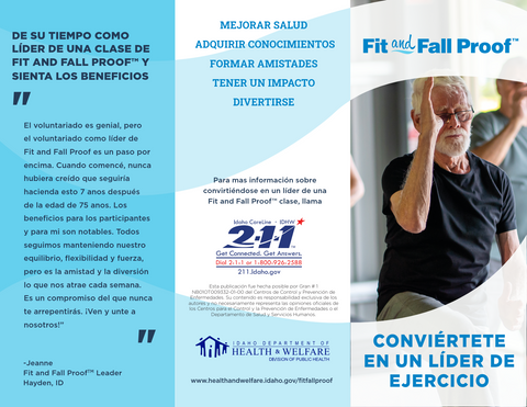 Fit and Fall Proof™ Brochure (Volunteer Leader) SPANISH