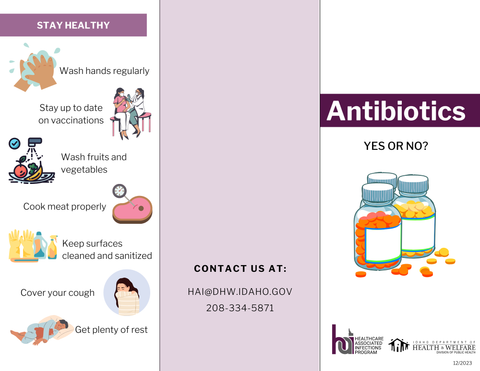 Antibiotic Patient Education Brochure (English & Spanish)