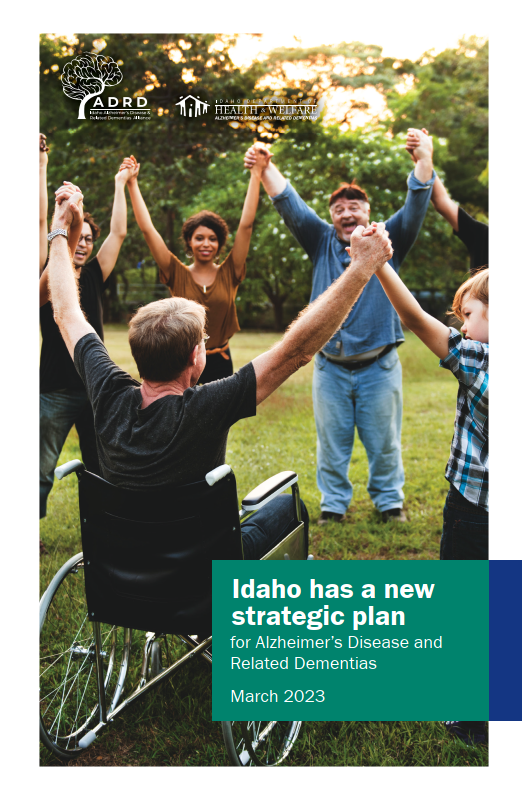 2023-2028 ADRD Strategic Plan for Idaho marketing brochures (2 variations) - Ships in Packages of 25, Max 4 Per Order