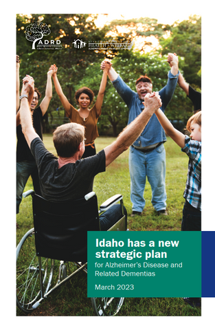 2023-2028 ADRD Strategic Plan for Idaho marketing brochures (2 variations - English only) - Ships in Packages of 25, Max 4 Per Order