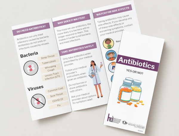 Antibiotic Patient Education Brochure (English & Spanish)
