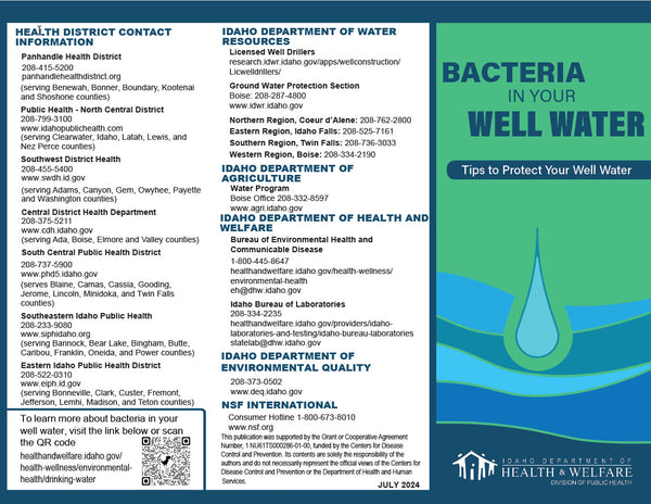 Bacteria In Your Well Water - Print Version