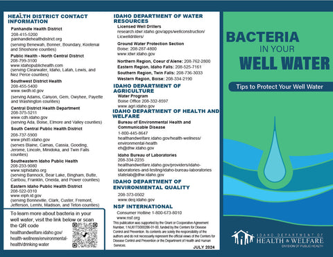 Bacteria In Your Well Water - Print Version