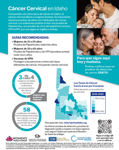 Women's Health Check: Idaho Cervical Cancer Fact Sheet SPANISH VERSION