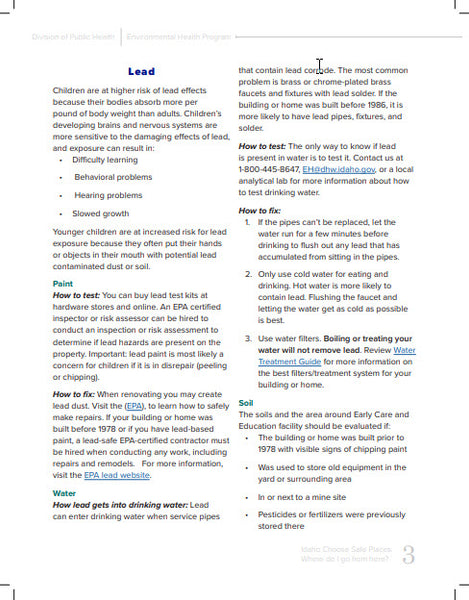 Idaho Choose Safe Places: Where do I go from here?  *PDF Download*