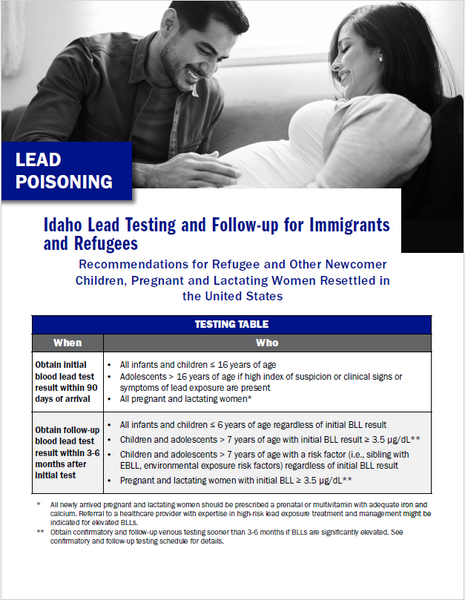 Childhood Lead Medical Quick Guide Collection - Print Version