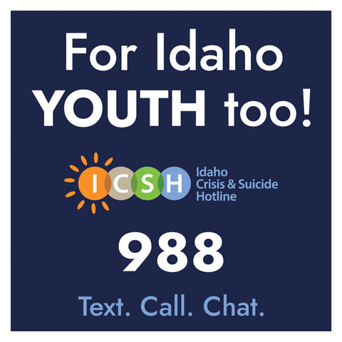 You Matter-988 Promotional Window and Mirror Clings FOR YOUTH