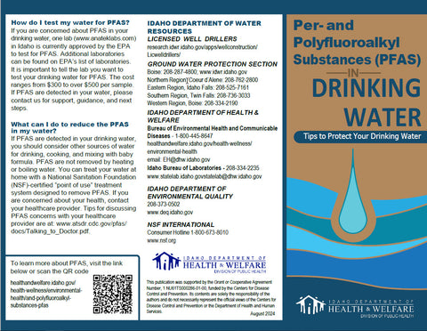 Per- and Polyfluoroalkyl Substances (PFAS) in Drinking Water - Print Version