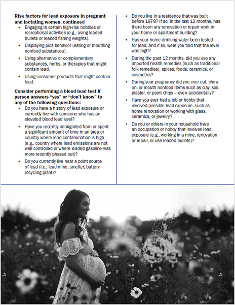 Childhood Lead Medical Quick Guide Collection - Print Version