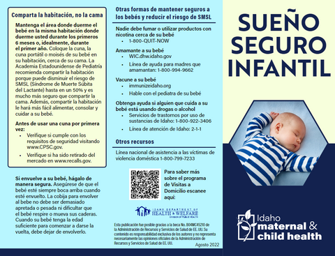 Safe Sleep Brochure - Spanish
