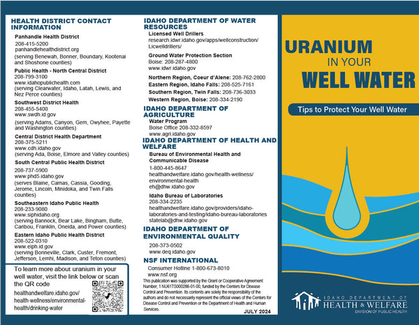 Uranium In Your Well Water - Print Version