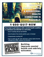 Project Filter-Quitting with a Behavioral Health Condition Poster
