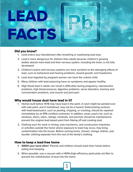 Lead Facts Print Version
