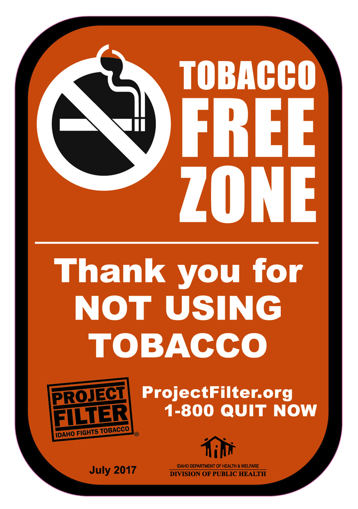 Project Filter Tobacco Free Sticker