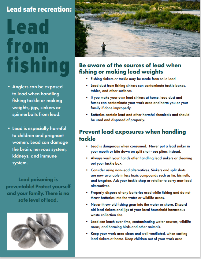 Lead and Fishing Factsheet - Print Version – Idaho Health Tools