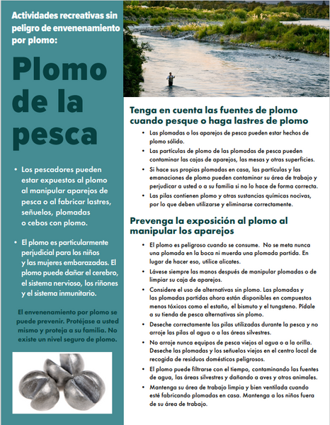 Lead and Fishing Factsheet Spanish PDF Download