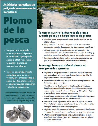 Lead and Fishing Factsheet Spanish Print Version