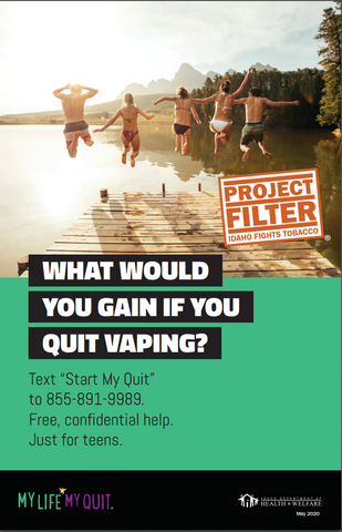 Project Filter My Life My Quit Poster - What would you gain?