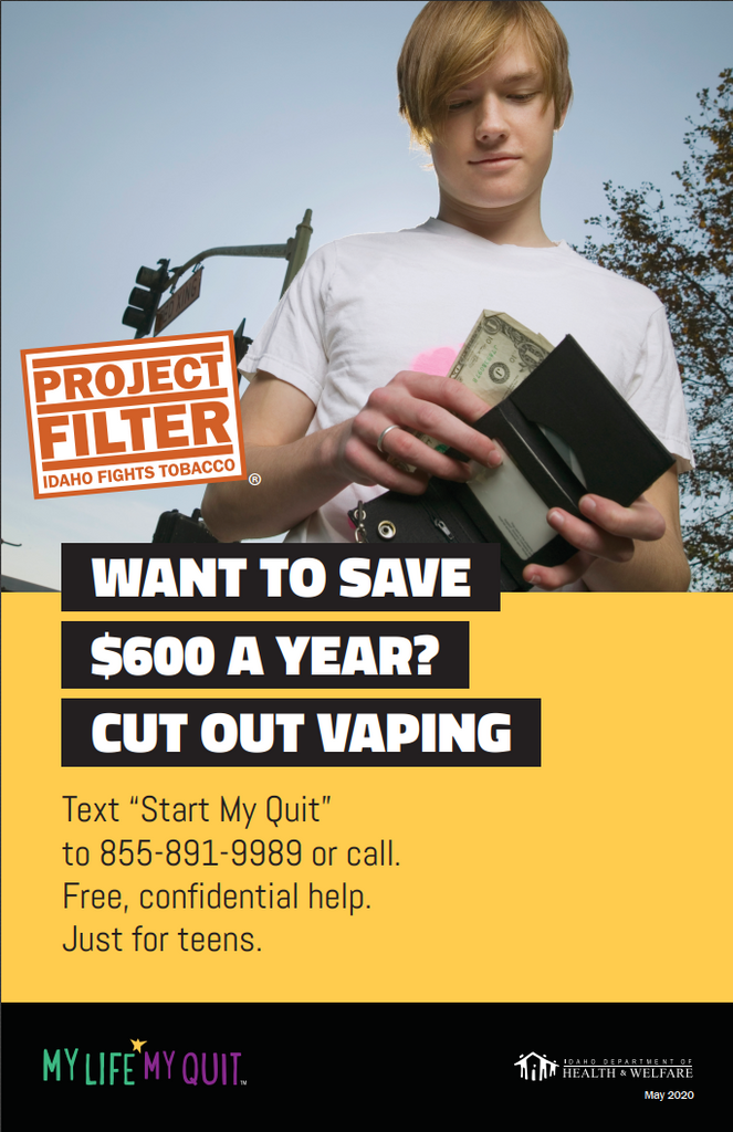 Project Filter My Life My Quit Poster - Save Money
