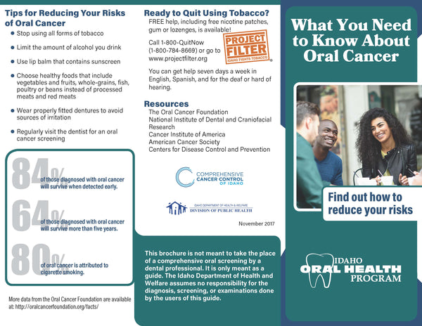Oral Health Cancer Brochure