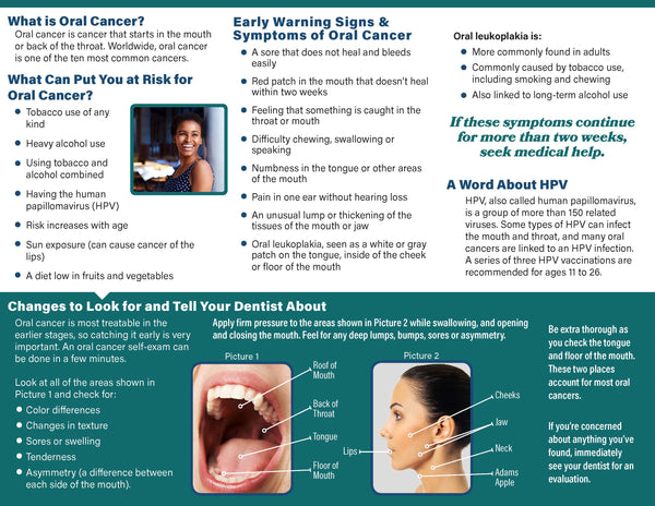 Oral Health Cancer Brochure