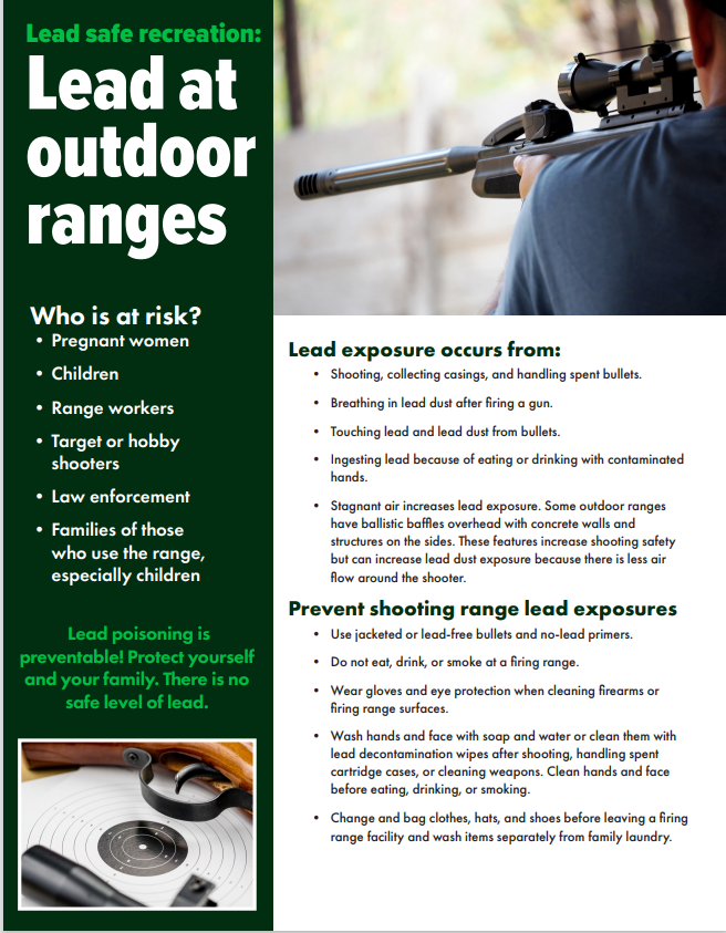 Lead at Outdoor Ranges Factsheet Print Version