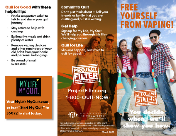 Project Filter Youth Vaping Brochure